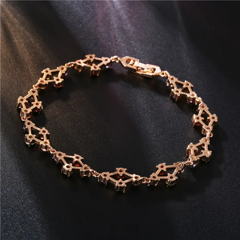 Новинка модные браслеты FYM цвета розового золота романтичные с Моной Лизой