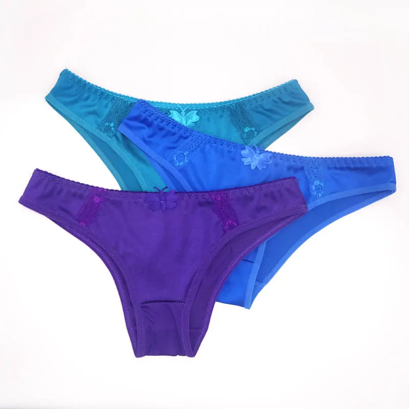 purple.sky blue.blue Moonflame 3 шт./партия, лидер продаж, нейлон, женские кружевные полиамидные трусы, сексуальные трусики, 89275 - Цвет: purple.sky blue.blue