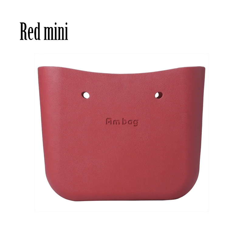 red mini AMbag Obag O bag стильная мини маленькая водонепроницаемая сумка eva женская модная сумка резиновые силиконовые запасные части - Цвет: red mini