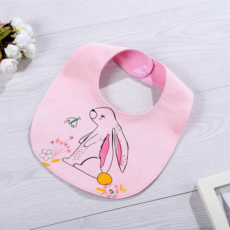 New Baby Cartoon Kawaii Bibs Cotton Waterproof Burp Cloths For Girls Boys Infant Cute Fashion Saliva Towels Newborn | Детская одежда и