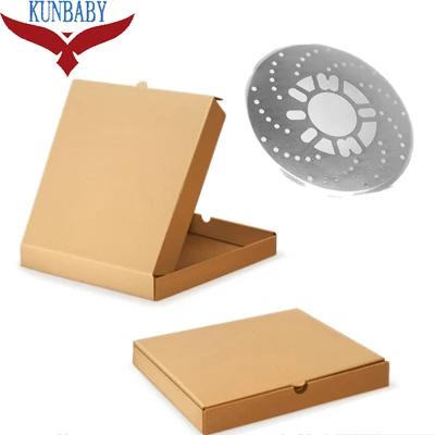 silver with box KUNBABY 2 шт. Универсальный алюминиевый дисковый тормоз ротор гоночные Чехлы барабан светильник синий/темно-синий/золотой/черный/красный/серебристый - Название цвета: silver with box