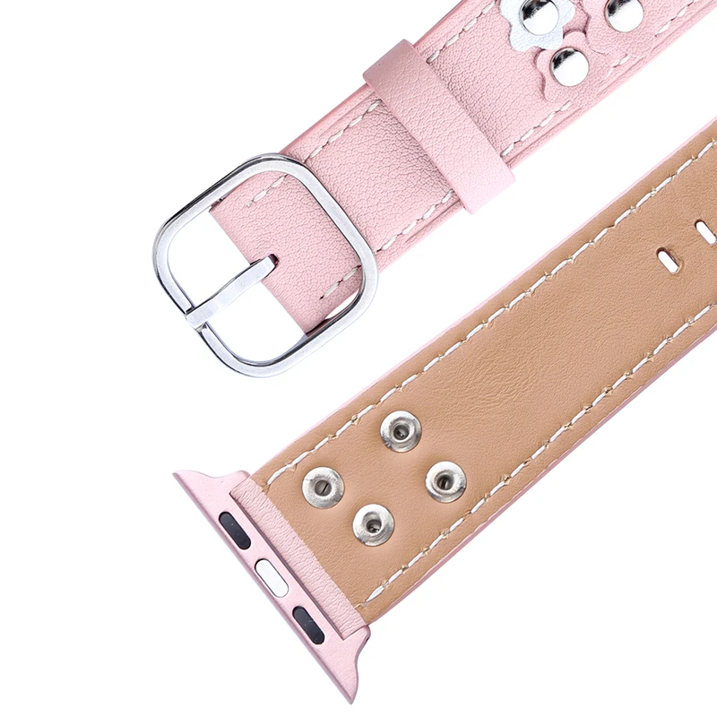 Ремешок из натуральной кожи для Apple Watch Band 42 мм ремешок iwatch 38 женский браслет с