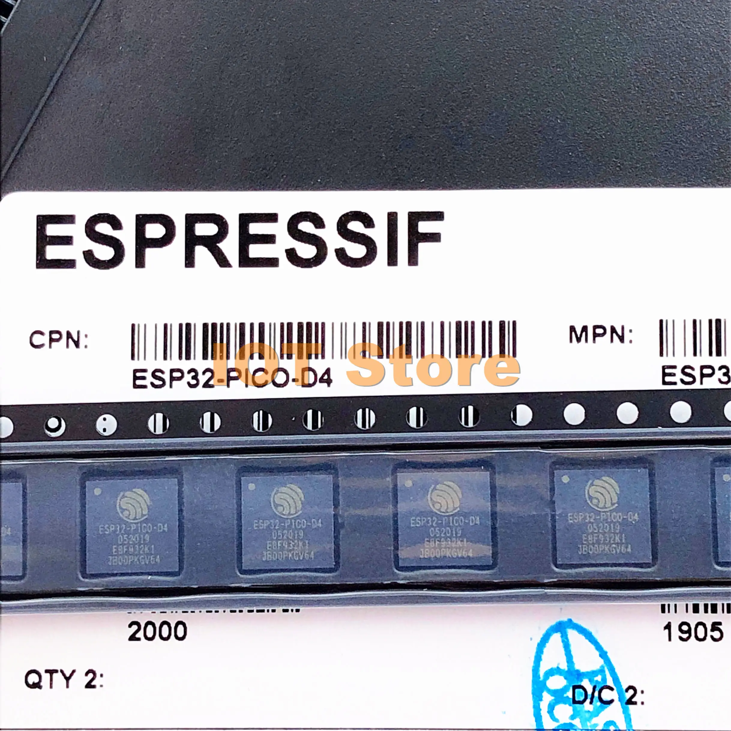 10 шт. ESP32 PICO D4 SIP модуль SiP с 4 мегапиксельной вспышкой двухъядерный MCU Wi Fi Bluetooth combo LGA