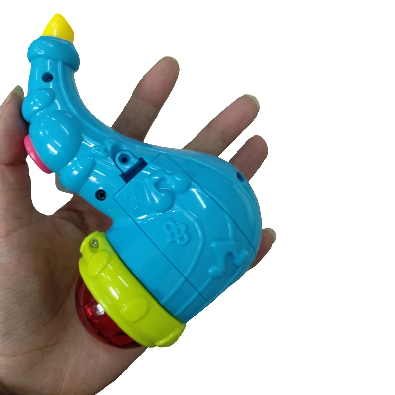 Новый милый Sax светодиодный сверкающий музыкальный игрушечный прожектор детей