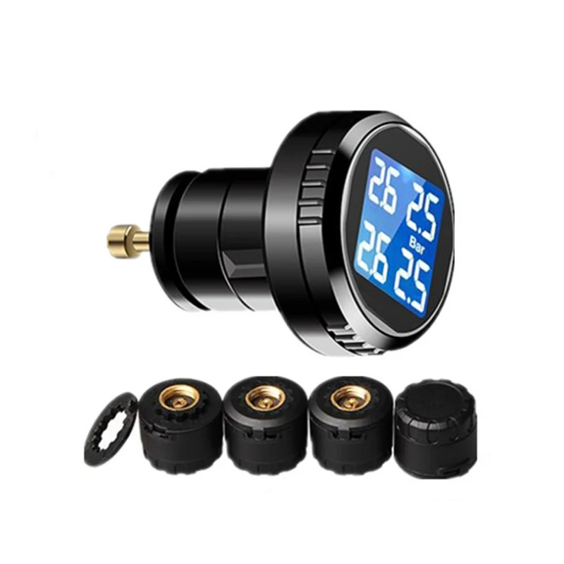 Умная Автомобильная TPMS система мониторинга давления в шинах светодиодная