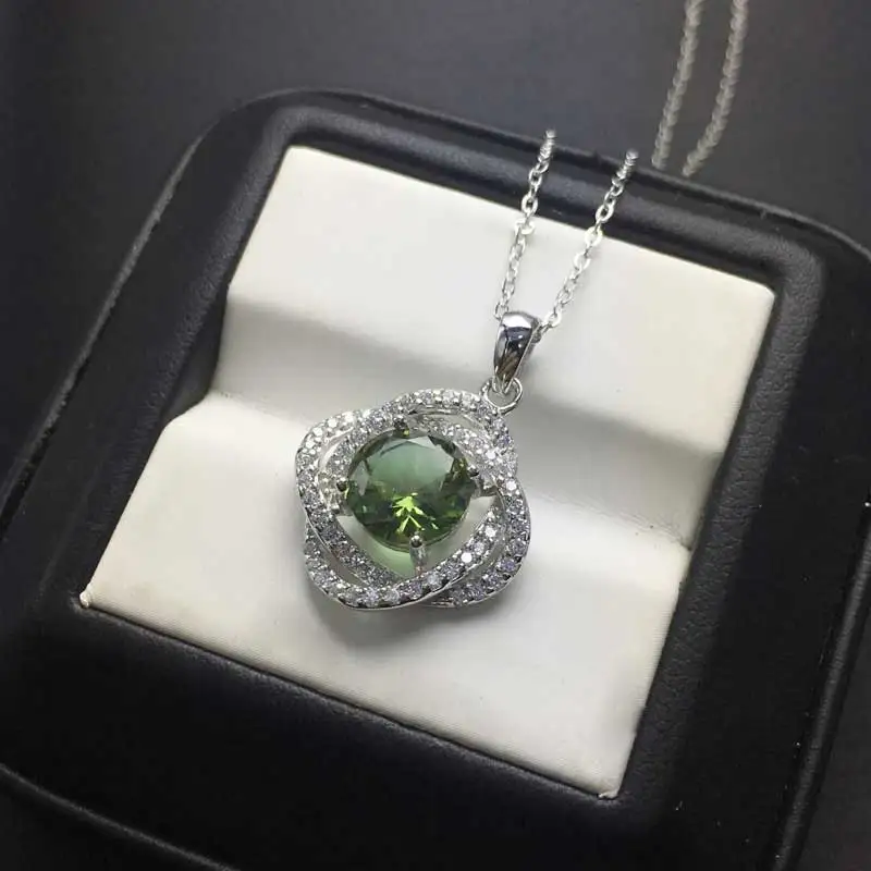 Женский кулон с зултанитом CSJ ювелирное изделие из стерлингового серебра 925 пробы