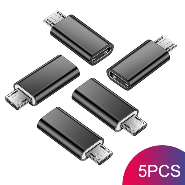 5PC ACCEZZ Micro USB Мужской адаптер для тип-c Женский OTG Синхронизация данных конвертер Android телефон для Xiaomi Redmi 4X samsung Galaxy S7 Plus - Цвет: 5PC