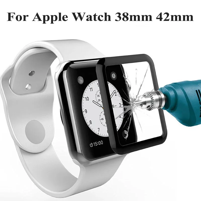 3D полное покрытие закаленное стекло протектор экрана для iWatch 44 мм 40 мм 42 мм 38 мм изогнутая пленка для Apple Watch серии 4 3 2 1