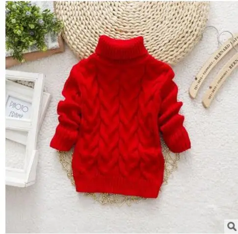 2017 children sweater new autumn and winter 0-2 years old boys girls warm thickened high collar |