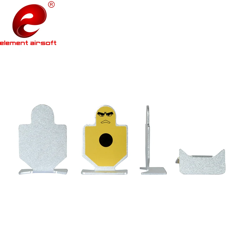 Element 6Pcs/Set Metal Warriors of Fortitude Pistol Shooting Target For Airsoftsports Accessories Practice Target Mount EX118