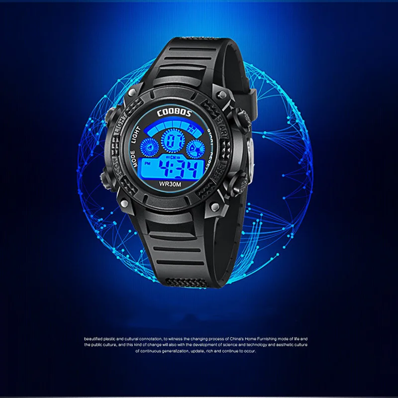 Мужские часы Топ люксовый бренд спортивные электронные цифровые мужские