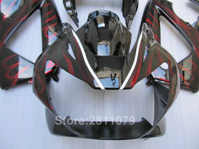 Литье под давлением Детский комплект обтекателей для Honda CBR929RR 00 01 черных Красного