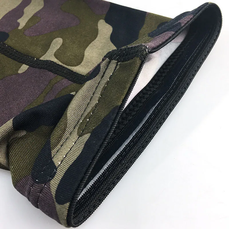 1 пара поддерживающих голени камуфляжных компрессионных носков с рукавами для