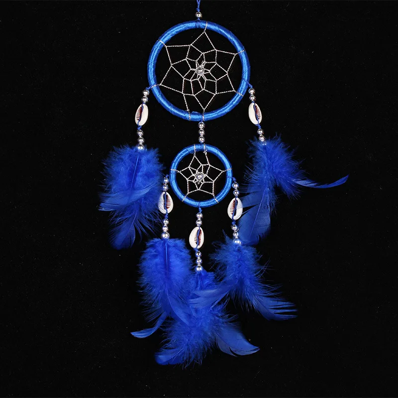 

India Style Handmade Dream Catcher Circular Net With feather Hanging Decoration Decor Ornament Gift