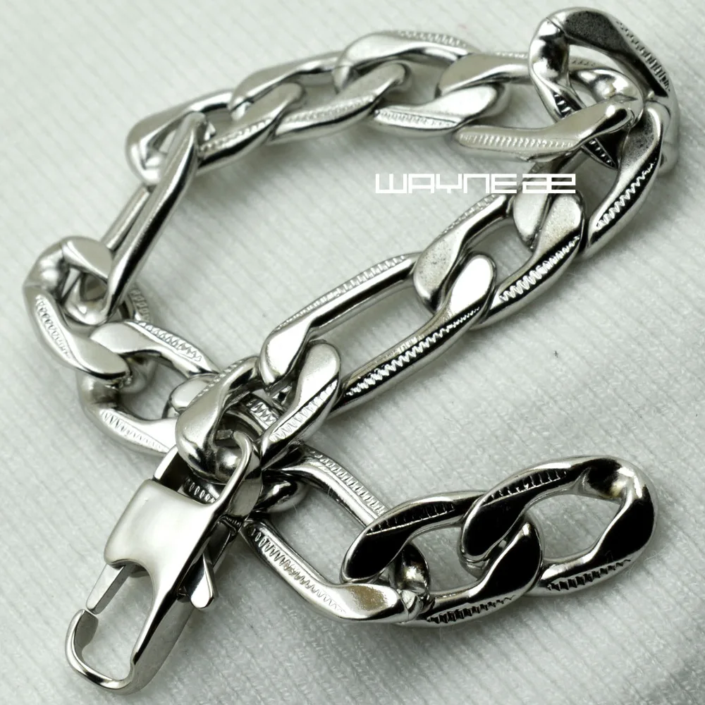 Фото Мужской браслет из нержавеющей стали SilverTone 316L 22 см B179 №2