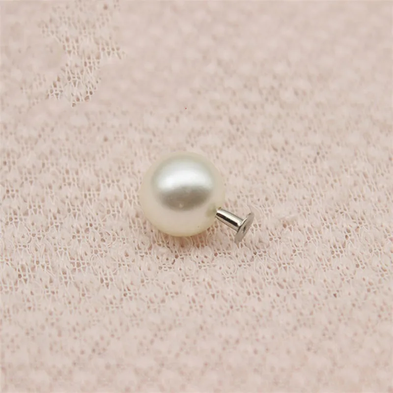 6mm-14mm pearl rivet ABS single hole half imitation DIY coat cap decoration accessories hand press the nail | Дом и сад