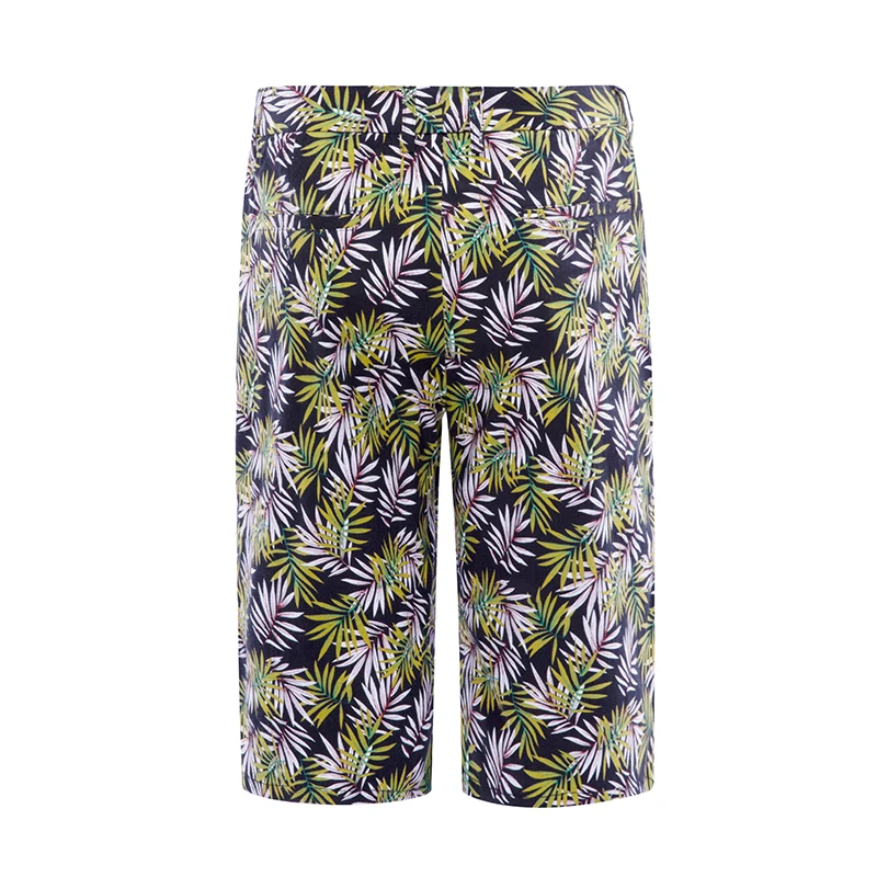 Мужской костюм с короткими рукавами YUNCLOS летний приталенный принтом в виде