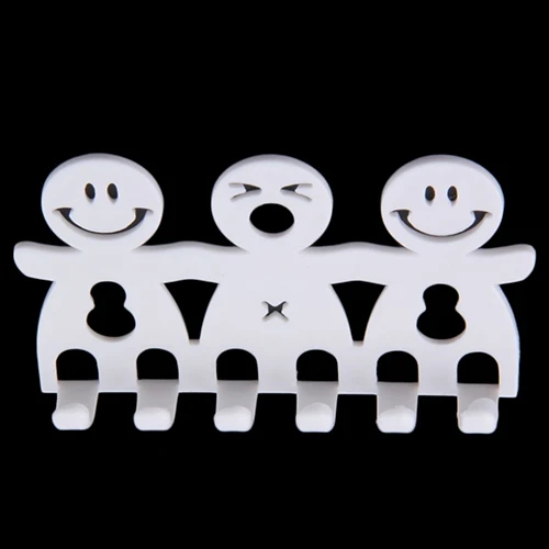 Подставка для зубной щетки Smile Face мультяшный кухонный настенный крючок с