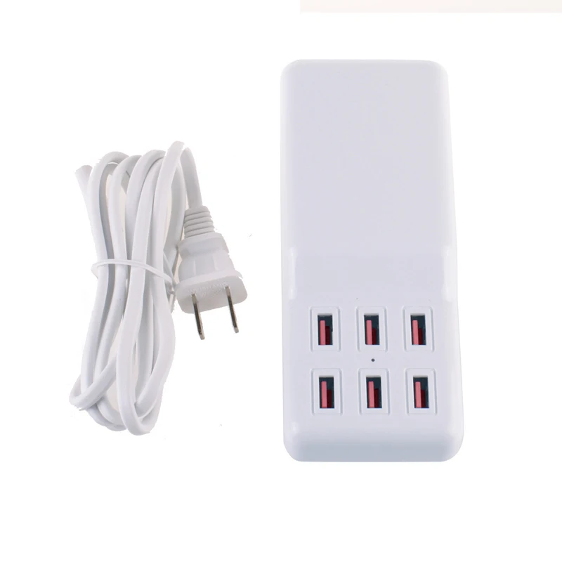Мульти порт USB зарядное устройство концентратор Быстрая зарядка розетка 6 портов
