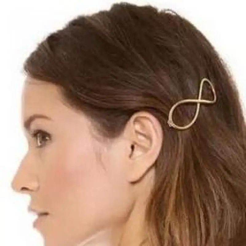 Новинка 2020 модная женская заколка пряжка с золотым бесконечностью для волос