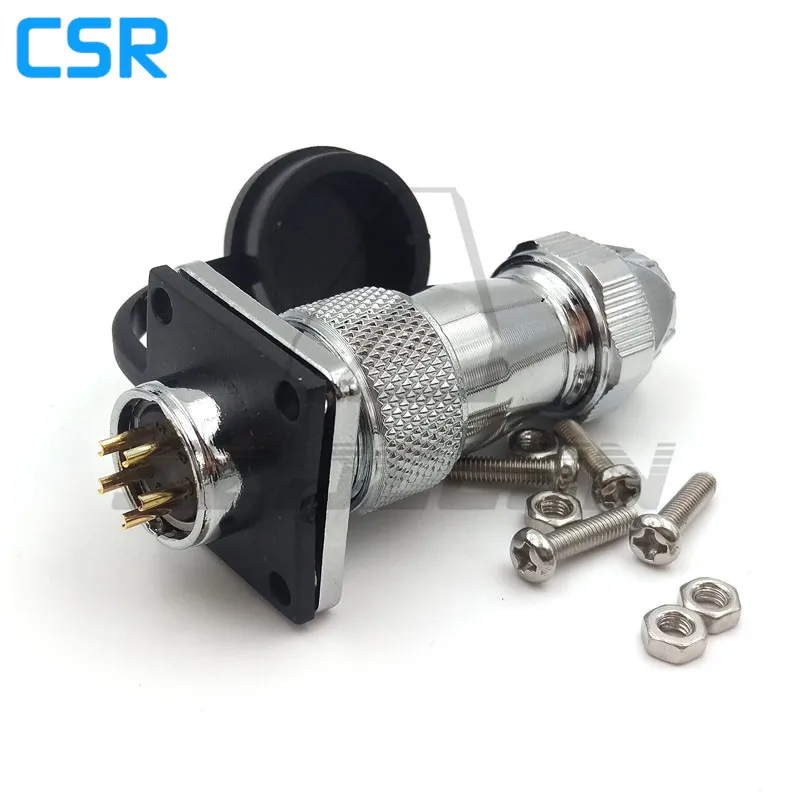 Серия WS16 водонепроницаемый 5 контактный разъем и розетка промышленная