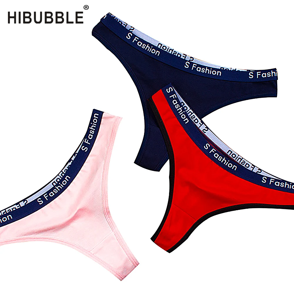 HIBUBBLE низкая посадка сексуальные стринги мягкое нижнее белье для женщин хлопок