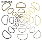 10 шт.упак. не сварные никелированные D-образные кольца полукольцо застежка для ленты Рюкзак Пряжка ремня