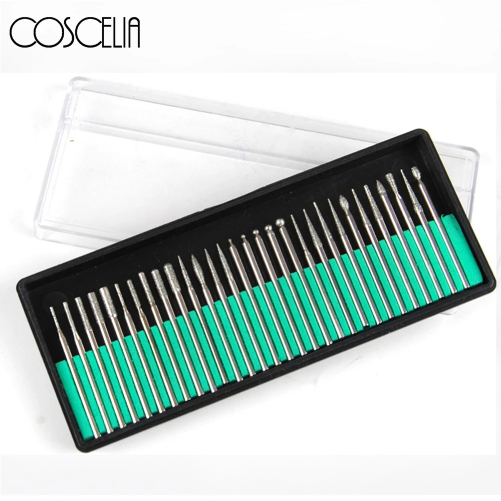 

30pcs Nail Drill Bits Milling Cutter Set For Manicure Pedicure Electric Drill Machine Filing Manicure Tool For Nail Art Files