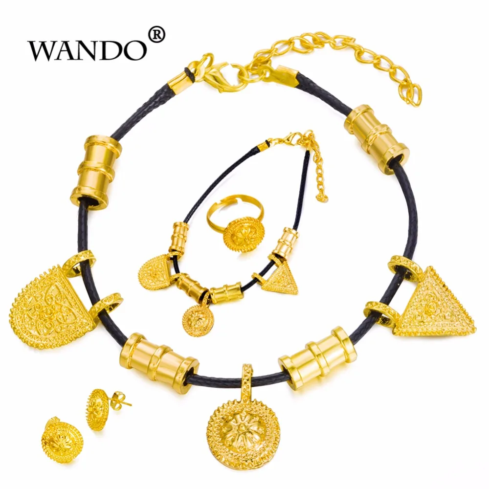 WANDO милые и новые ювелирные изделия из эфира золотого цвета наборы веревок для