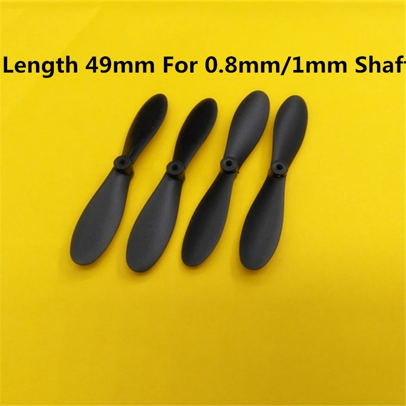 

Free Shipping 4.9cm 49MM Length 0.8mm 1MM Hole Main Blades Props Propellers Drone R/C Spare Parts Helicopter Quadcopter Access