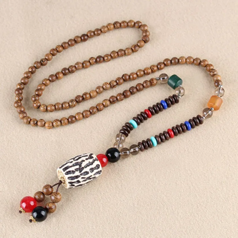 Новинка ретро этнические Непальские рожки лотоса Молитвенное Колесо кулон