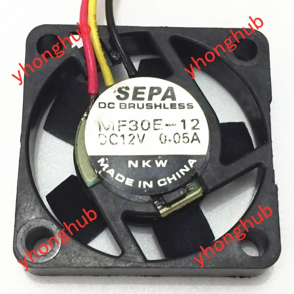 SEPA MFB30E 12A DC 12V 0.03A 30x30x7mm вентилятор охлаждения сервера|square fan|server fandc fan 12v |