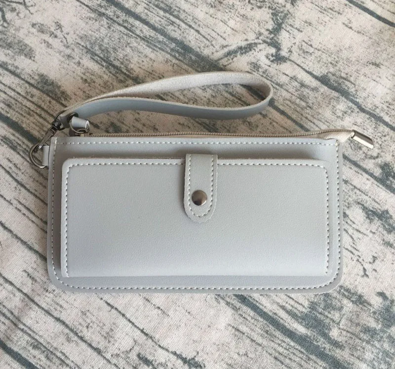 10 шт./лот Женский кошелек на застежке и мешок с застежкой-молнией из PU