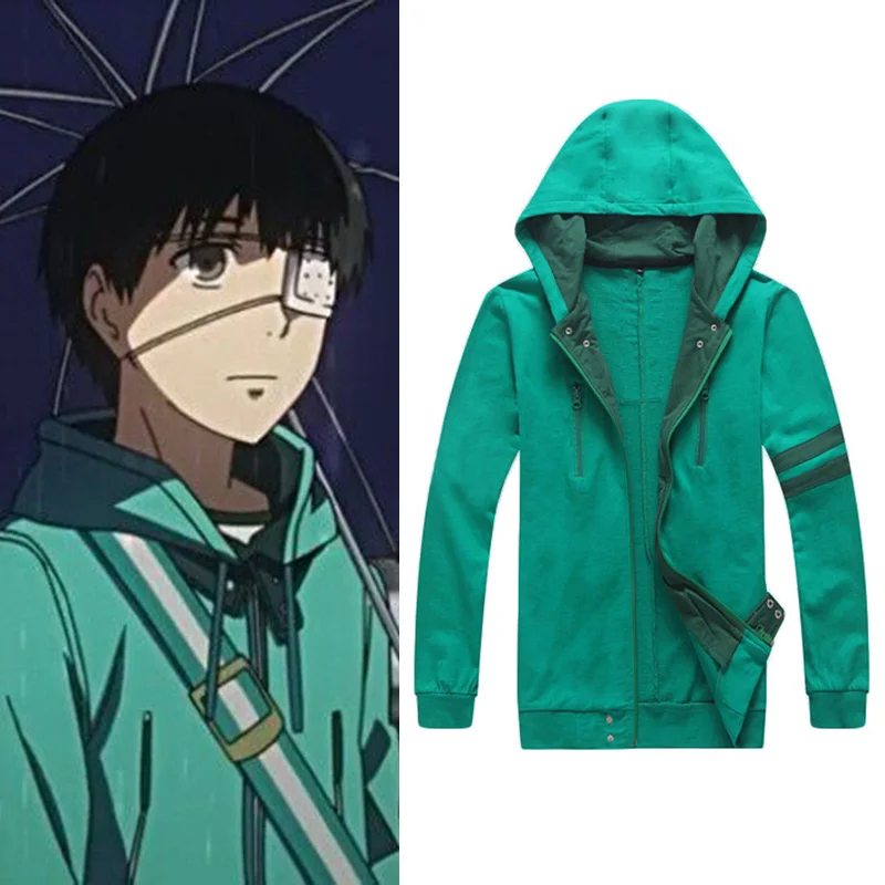 Мужская одежда для косплея свитшот зеленая толстовка с капюшоном костюм игры в