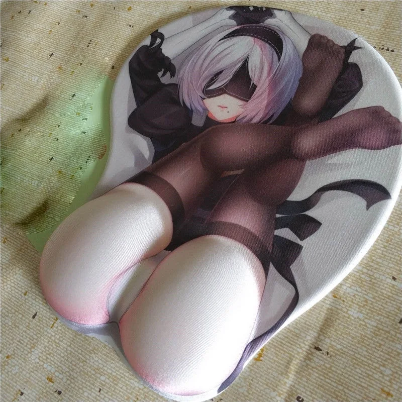 Силиконовый 3D-коврик для мыши с рисунком аниме нинейер Automata YoRHa No. 2 Тип B 2B коврик