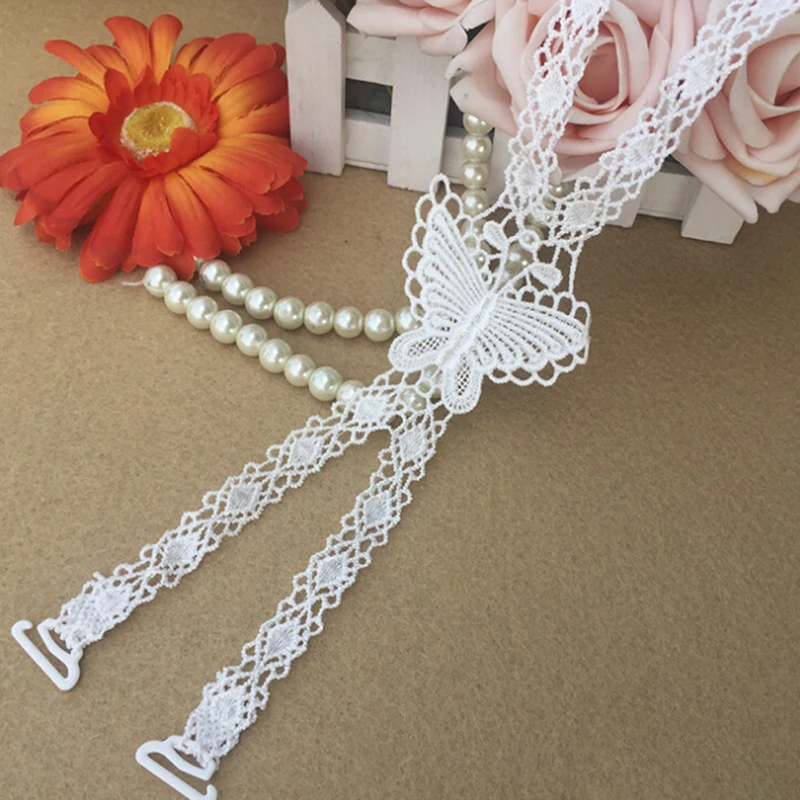 

Decoration Shoulder Straps Necessary Bra Straps Lace Butterfly Flower Cross Back Lady Girl Bra Straps