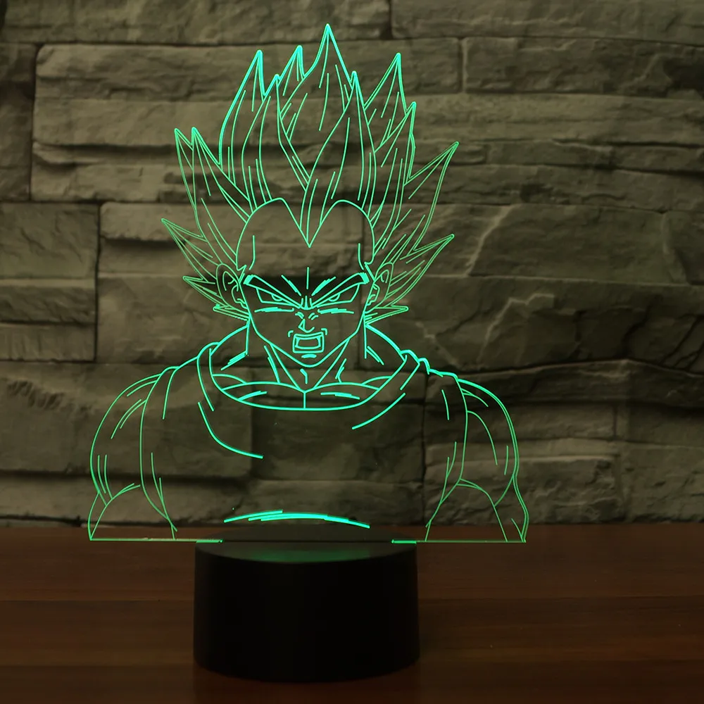 Креативный Жемчуг дракона 3D Led визуальный 7 цветов светильник USB Вегета настольная лампа Lampara прикроватный ночник для малышей Подарки для детей