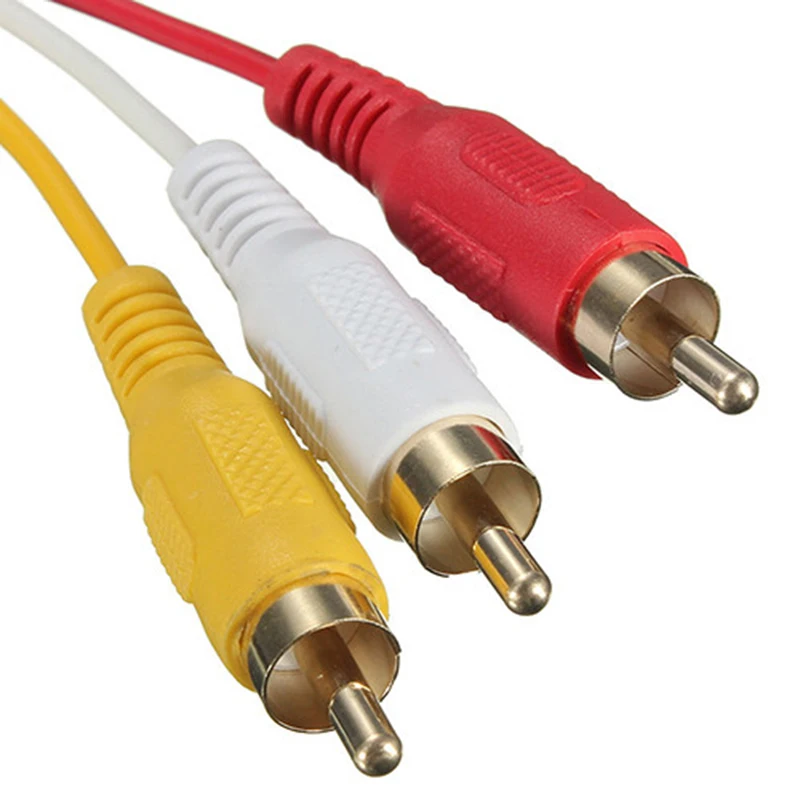 Для HDTV DVD 1 8 м США 5 футов 1080P HDMI совместимый штекер к 3 RCA Видео Аудио AV кабель для PS1