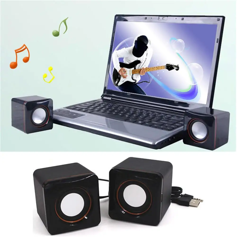 Кубическая колонка мини-портативная настольная модель USB, подходит для ноутбуков, мобильных телефонов, MP3, MP4, MP5, высокого качества.