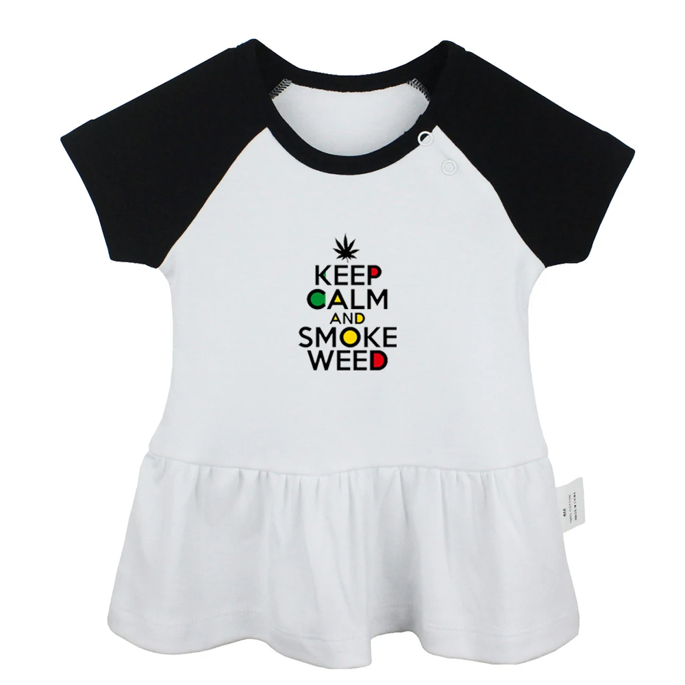 Покемон Эйнштейн гримаса язык KEEP CALM и SMOKE WEED черный пять новорожденных девочек