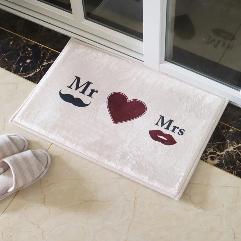 Кухонные коврики противоскользящие для домашнего декора Mr Mrs Heart кухонные ковры
