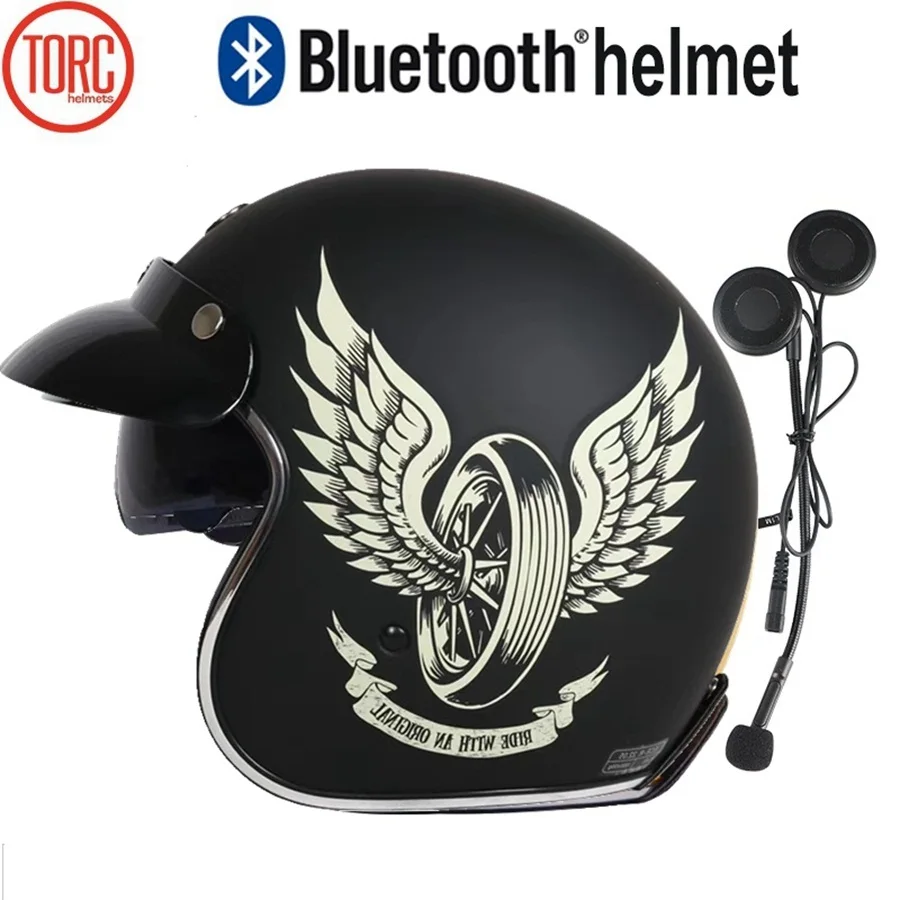 Бесплатная доставка 1 шт. 3/4 полуоткрытый шлем беспроводные наушники встроенный
