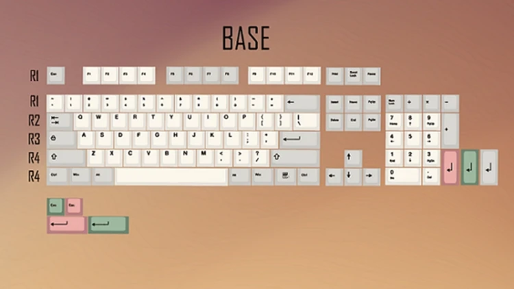 9009 colorway 169 Вишневый профиль краситель Sub Keycap набор Толстая PBT пластиковая клавиатура gh60 xd60 xd84 cospad tada68 rs96 zz96 87 104 660 - Цвет: 9009-Base x1
