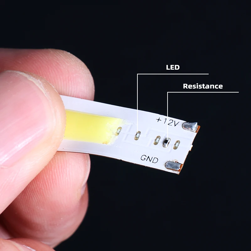 DC12/24V COB/FOB светодиодная гибсветильник та высокой плотности 300 -500 LED s/m полоса света