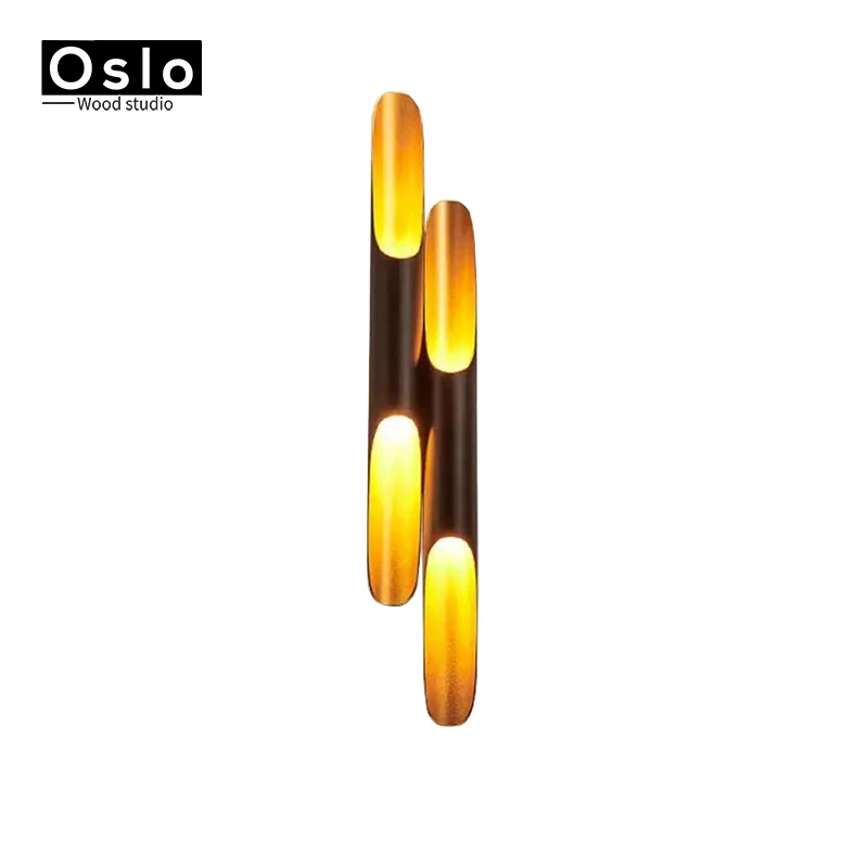 Скандинавские креативные E27 Двойные головки бамбуковая трубка для украшения