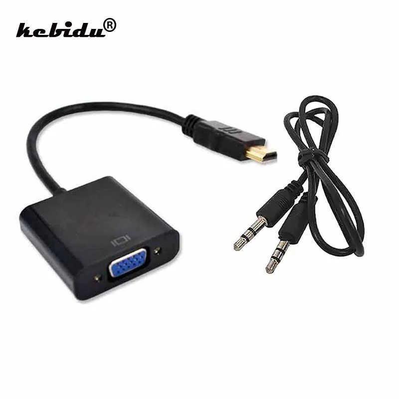 Совместимому с HDMI к VGA конвертер адаптер Папа мама аудио видео кабель для Xbox 360 PS3