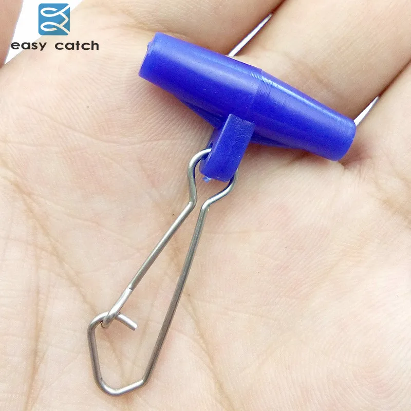 Easy Catch 10 шт. рыболовные грузила скользящие зажимы поворотная головка из синего