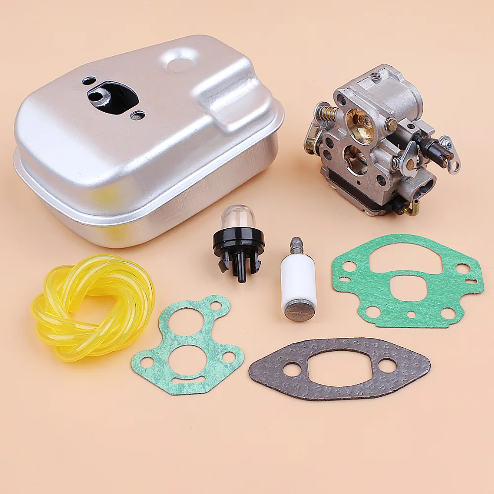 Carburetor Muffler Gasket Fuel Hose Filter Kit Fit HUSQVARNA 240 240E 235 235E Gas Chainsaw Parts 545180843 574719402 | Инструменты
