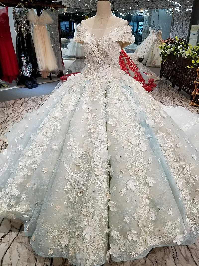 2018 Новые Роскошные свадебные платья без рукавов кружевной свадебный Тюль