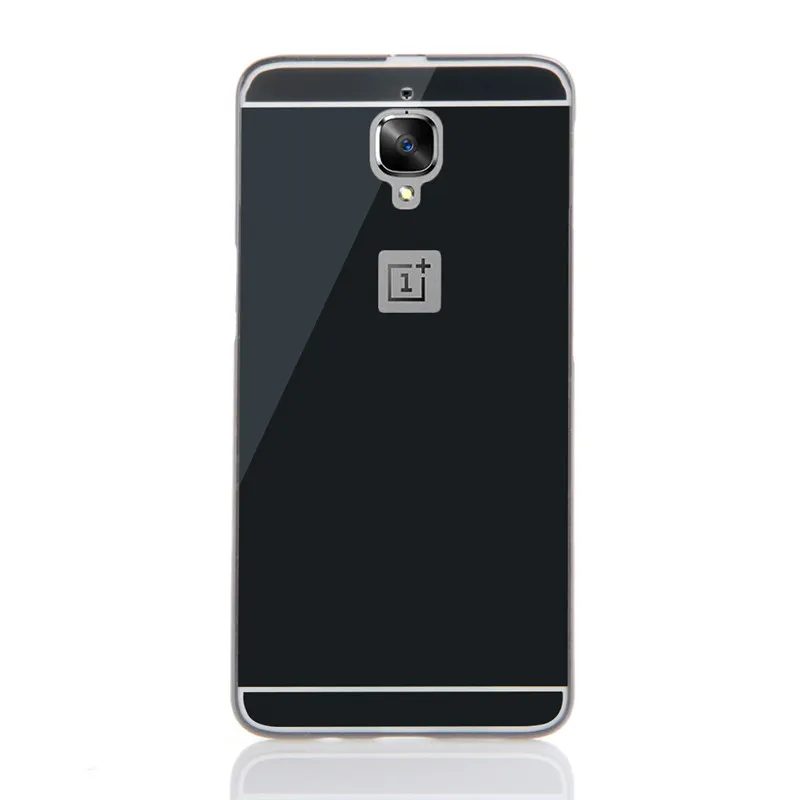 Чехол для Oneplus 3 One plus 3T жесткий чехол с зеркальным эффектом и металлической рамкой
